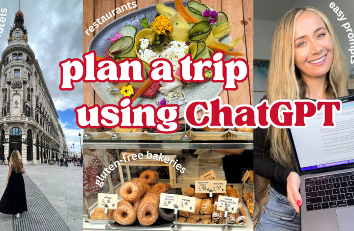 Lauryn planning a trip using ChatGPT, including restaurants and activities